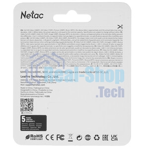 Флеш карта microSDHC 32Gb Netac P500 NT02P500STN-032G-S (без SD адаптера) 80Mb/s