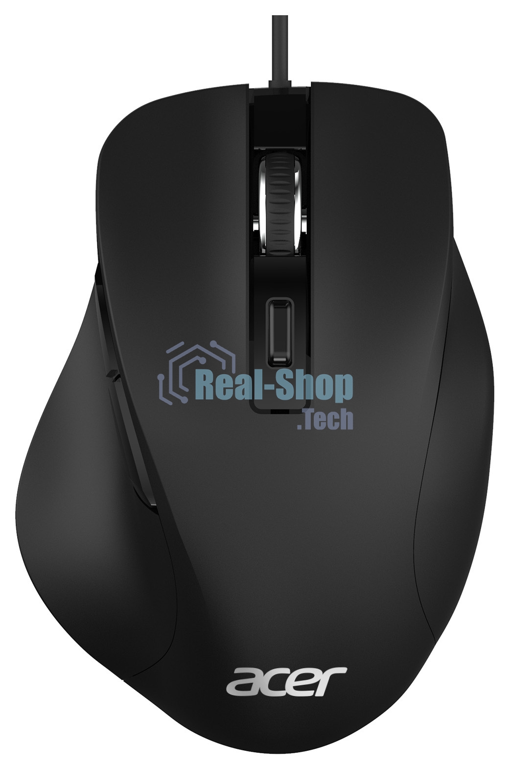 Мышь проводная Acer OMW120 черный, 2000 dpi, USB, кнопки - 6