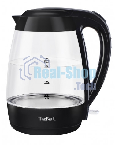 Электрочайник Tefal KO 450832 черный, 1.7 л, 2400 Вт, скрытый нагревательный элемент