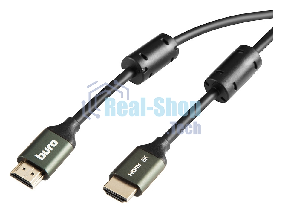 Кабель аудио-видео Buro HDMI (m)/HDMI (m) 3м. феррит.кольца позолоченные контакты черный
