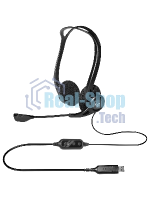 Гарнитура Logitech PC Headset 960 Stereo чёрный, проводная, USB
