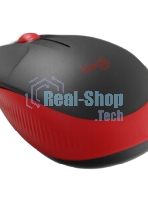 Мышь беспроводная Logitech M190 черный/красный, 1000 dpi, радиоканал, USB, кнопки - 3