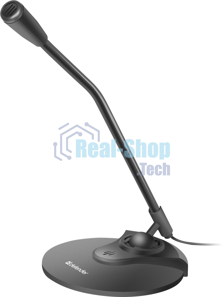 Микрофон Defender MIC-117 черный, кабель 1.8 м