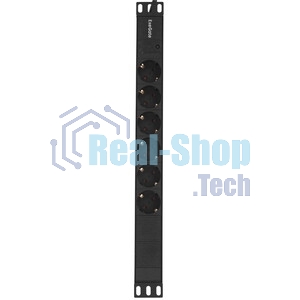 Блок розеток горизонтальный ExeGate ServerPro PDU-19H603 Al-6S-EU2.5, 19
