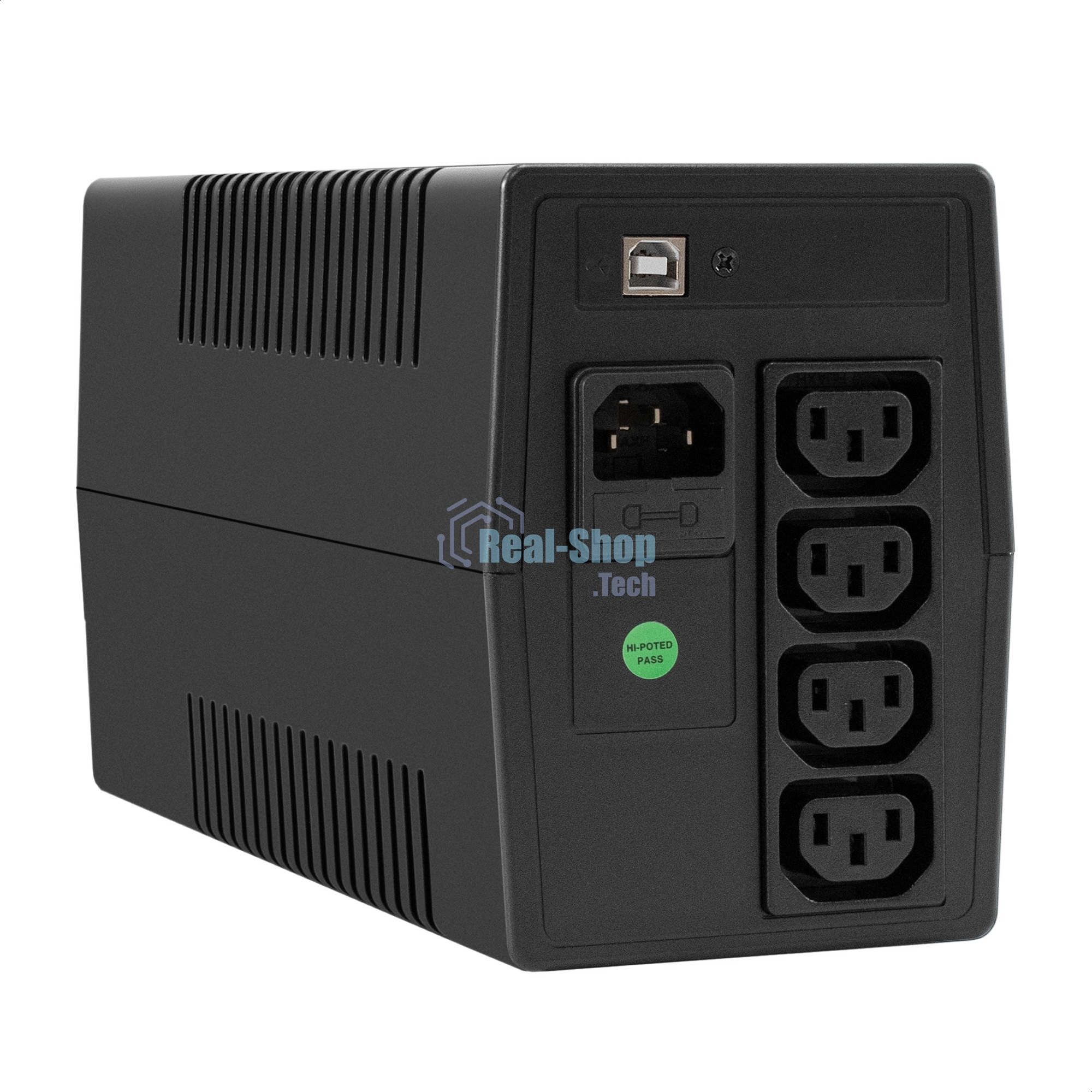 Источник бесперебойного питания ExeGate Power NB-850.LED.AVR.4C13.USB (850VA/510W, LED, AVR, 4*C13, USB, батарея 12V 9Ah, Black)