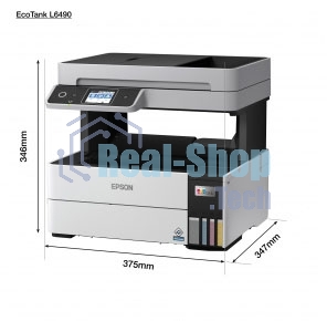МФУ струйное Epson L6490 (C11CJ88405), A4, цветной, печ. до 17 стр/мин. (ч/б) до 9.5 стр/мин. (цвет), 1200 x 4800 dpi (печать) 1200x2400dpi (скан.), USB, RJ-45, Wi-Fi