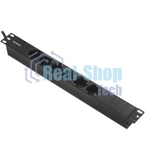 Блок розеток горизонтальный ExeGate ServerPro PDU-19H604 Al-6S-C14-2.5, 19