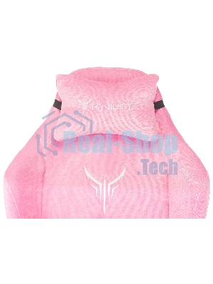 Кресло Knight N1 Fabric розовый, велюр, 120 кг, механизм качания