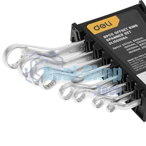 Набор шестигранных ключей с шаром Deli DL233208 8 шт. Материал: CR-V. Спецификация: 2x75 мм/2,5x75 мм/3x100 мм/4x100 мм/5x150 мм/6x150 мм/8x200 мм/10x200 мм Удобная рукоять.