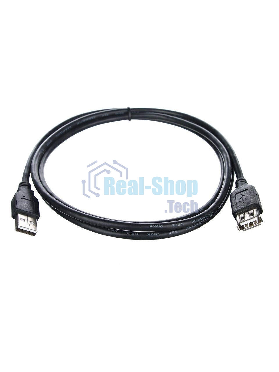 Кабель-удлинитель TELECOM USB2.0 Am-->Af 1,5 м черный TUS6990-1.5M
