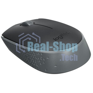 Мышь беспроводная Logitech M170 черный/темно-серый, 1000 dpi, радиоканал, USB, кнопки - 3