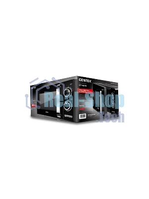 Микроволновая печь Centek CT-1575 черный, 20 л, 700 Вт, переключатели - поворотный механизм