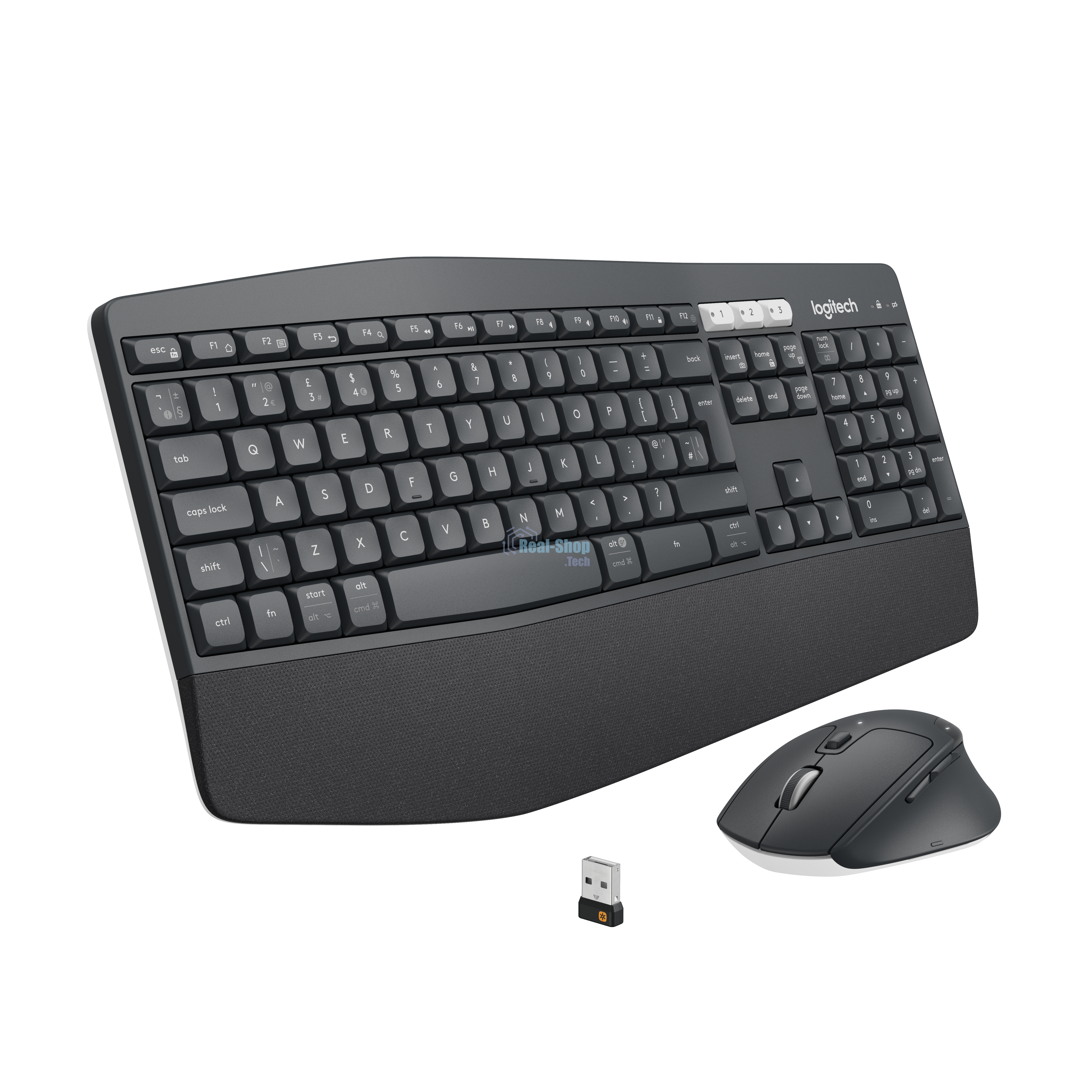 Комплект клавиатура+мышь Logitech MK850 беспроводной, USB, 1000 DPI, чёрный