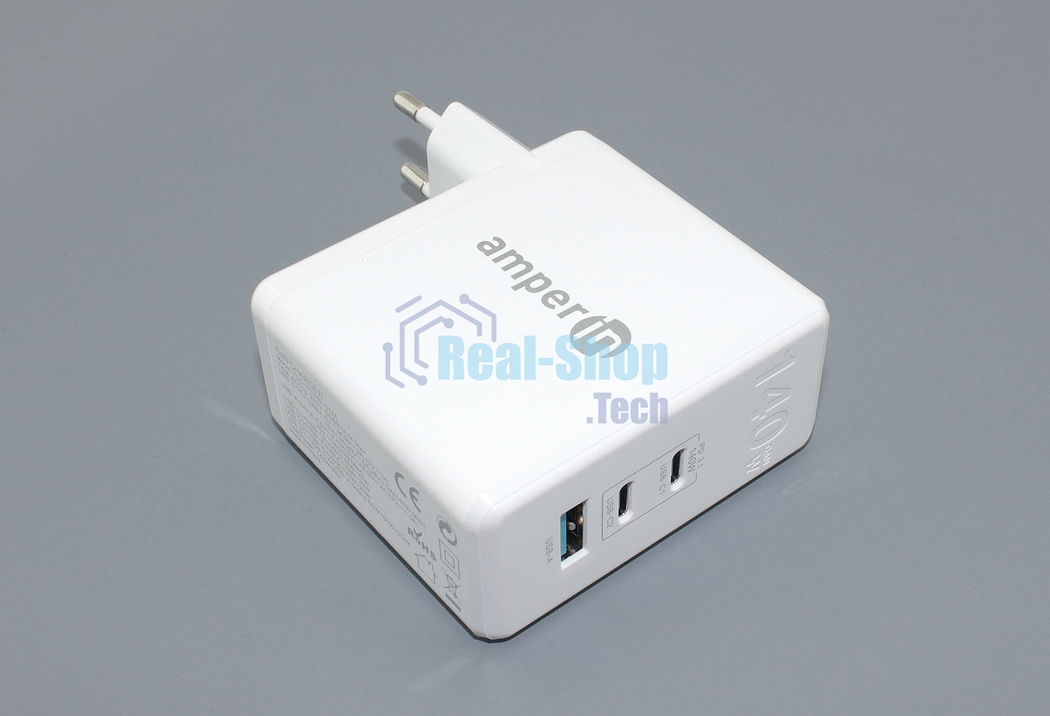 Блок питания (сетевой адаптер) Amperin GaN charger (YDS-TC140-012A) 140W, белый