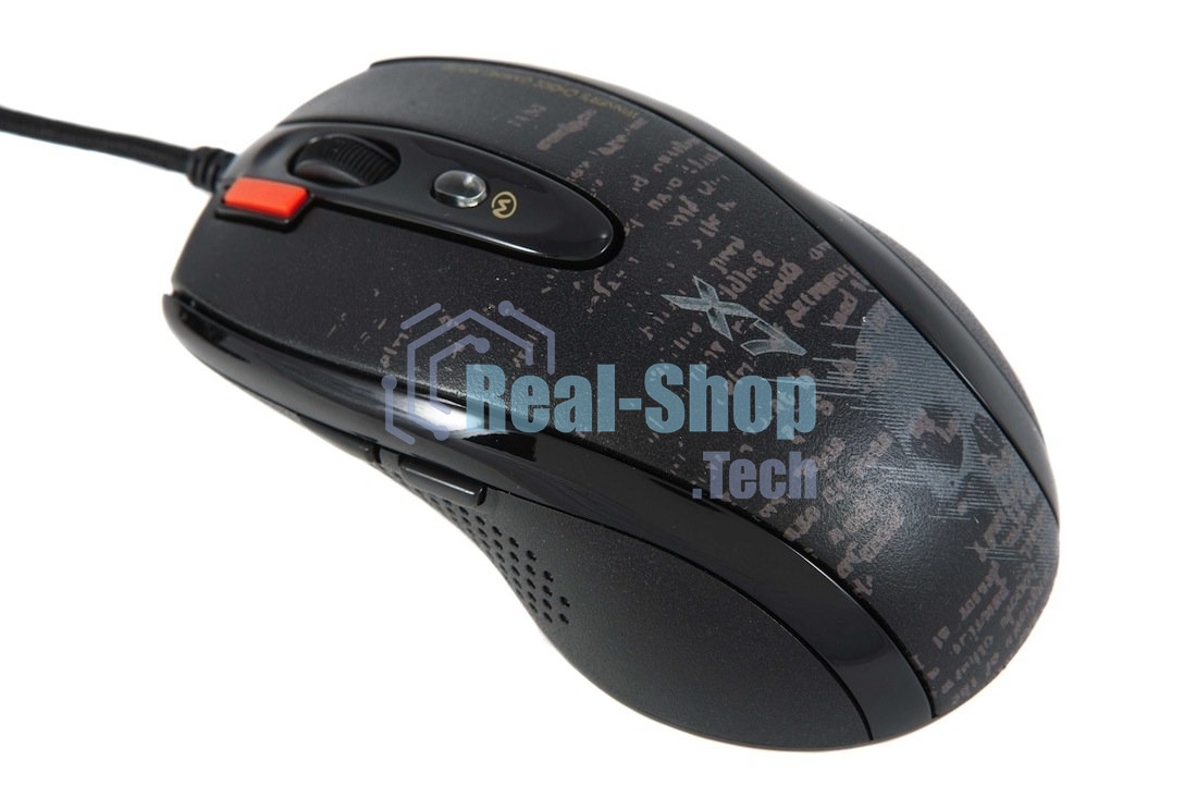 Мышь проводная A4Tech F5 черный, 3000 dpi, USB, кнопки - 7