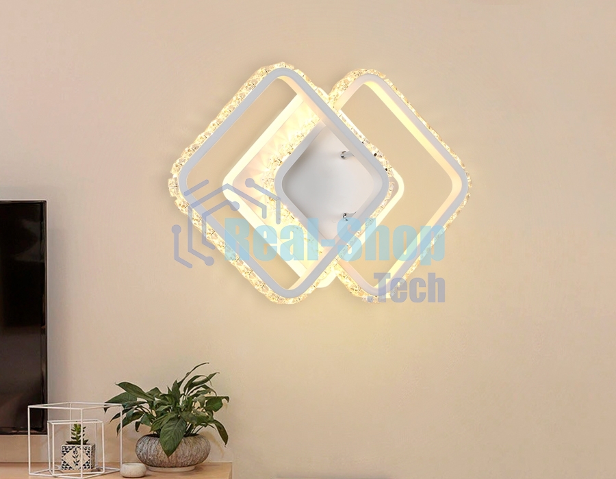 Светильник Ambrella light FA275 SWH белый песок LED 3000K+6400K 26W 340*200*70
