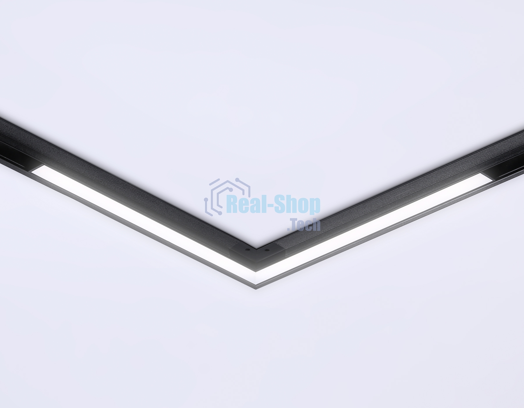 Светильник светодиодный угловой GL3982 BK черный IP20 24W 4200K 48V 300*300*45