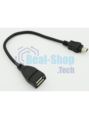 Кабель USB Behpex OTG USB(f)/miniUSB (0.2м)