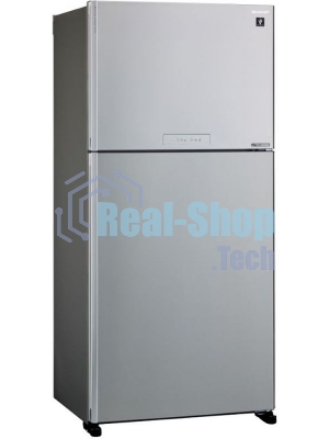 Холодильник Sharp SJ-XG60PMSL серебристый двухкамерный 422/178 л морозилка сверху, No Frost