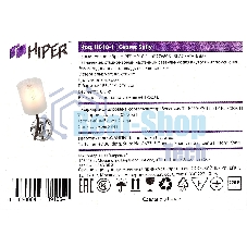 Светильник Hiper E27х1х60Вт черный/Хром H010-1