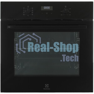 Духовой шкаф с паром Electrolux EOD5C70BZ SteamBake,цвет -черный, утапливаемые переключатели, таймер отключения, отложенный старт, будильник, хромированные направляющие из нержавеющей стали Easy Entry, телескопические направляющие FlexiRunners (1 ур) с изменением высоты установки, 3 стекла, каталитическая очистка