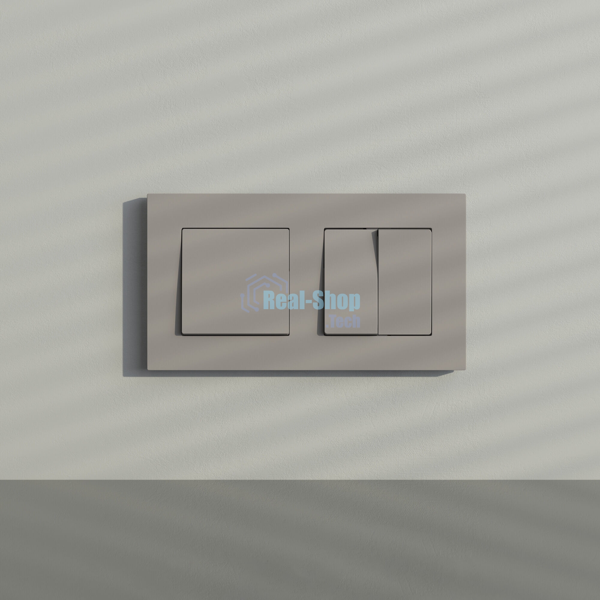 Рамка на 2 поста Slab (дымчатый софт) W0022917