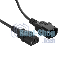 Кабель монитор-компьютер (UPS->уст-во) ExeGate Power EC-1,8P (С13->С14) VDE-250V-3*1,00-CU,10A, 1.8м