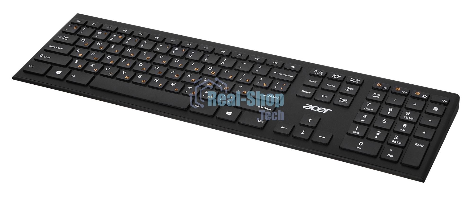Клавиатура беспроводная Acer OKR010, USB, Радиоканал, черный