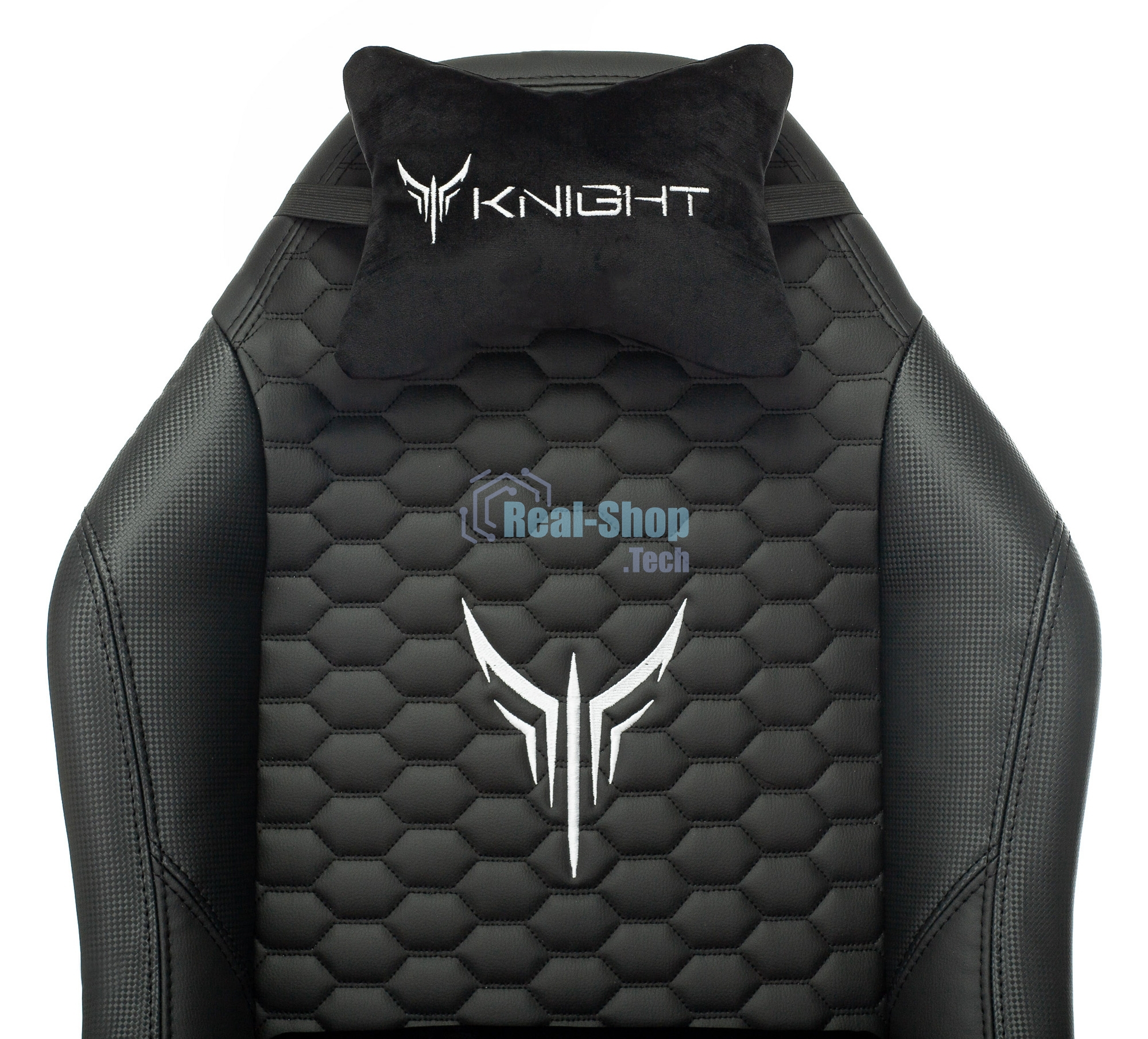 Кресло игровое Knight Neon черный соты эко.кожа с подголов. крестовина металл