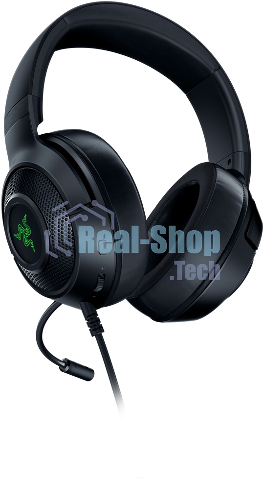 Гарнитура Razer Kraken V3 X (2022) чёрный, проводная, USB, подсветка