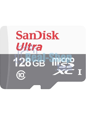Флеш карта microSD 128Gb SanDisk microSDXC Class 10 Ultra UHS-I 100Mb/s