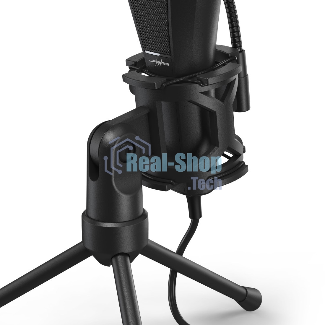 Микрофон проводной Hama Stream 400 Plus 2м черный