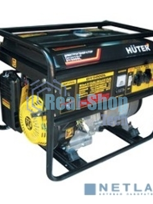 Электрогенератор бензиновый Huter DY5000L, 4.5 кВт, 70 дБ, 72 кг