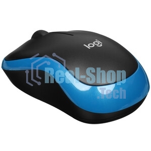 Мышь беспроводная Logitech M185 синий, 1000 dpi, радиоканал, USB, кнопки - 3