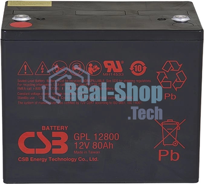 Батарея CSB GPL-12800 (12V, 80Ah) для UPS