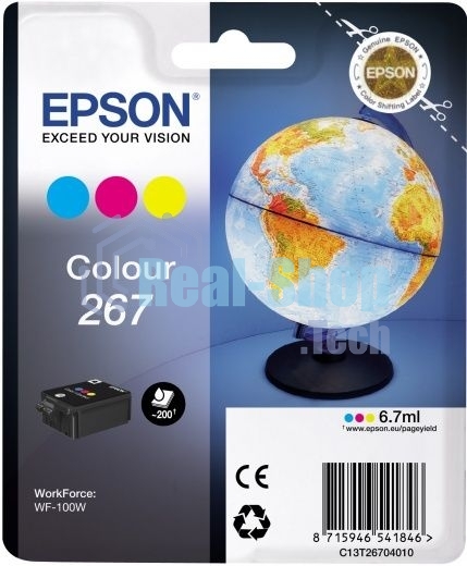 Картридж Epson T267 (C13T26704010) цветной (200 стр) для WF-100