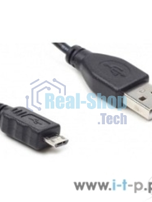 Кабель USB2.0 Pro Cablexpert CC-mUSB2-AMBM-1M, AM/microBM 5P, 1м, экран, черный, пакет