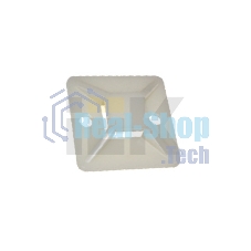 Площадка самокл. 25х25 под хомуты белый (уп.100шт) IEK UHP30-25-100