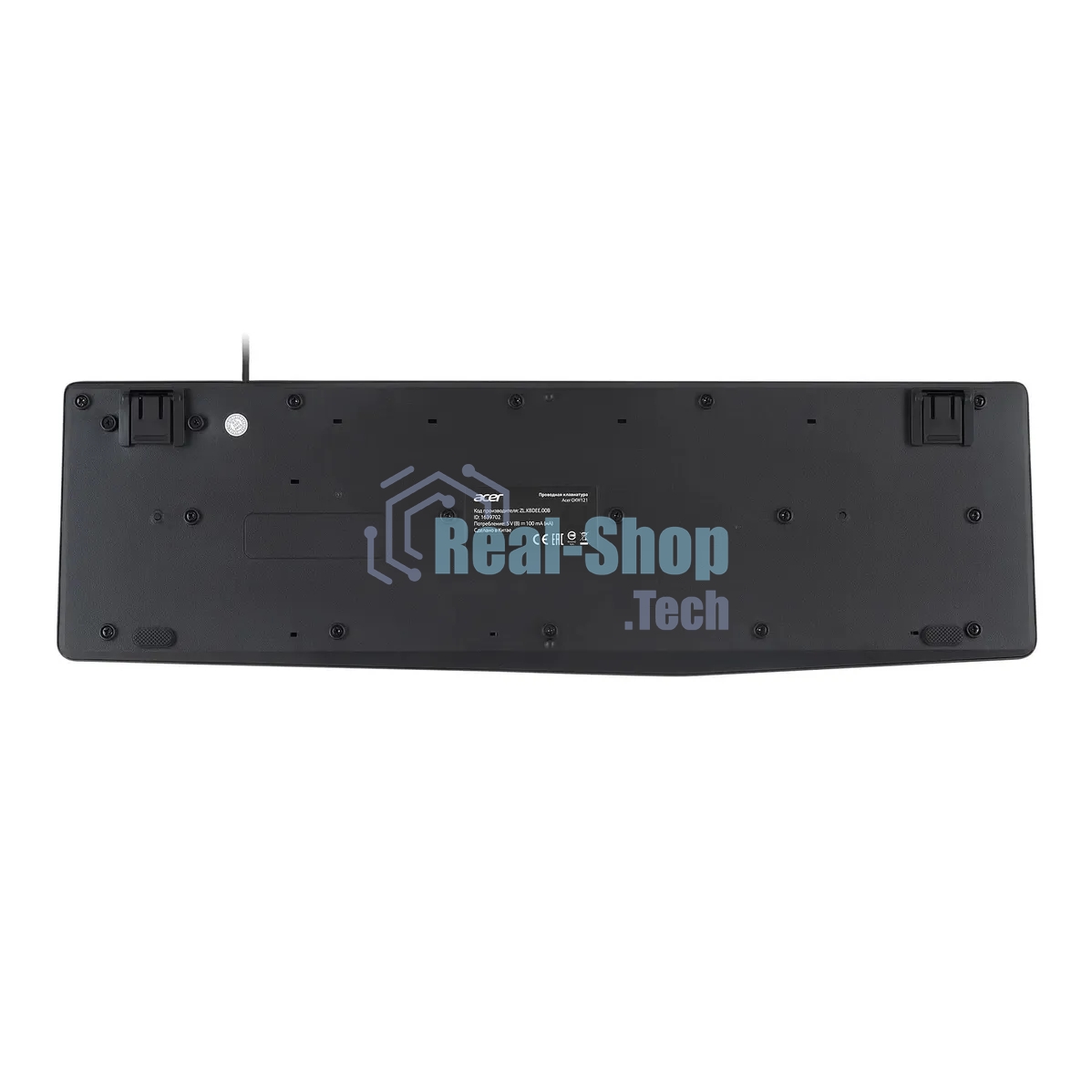 Клавиатура проводная Acer OKW121 (ZL.KBDEE.00B), USB, черный