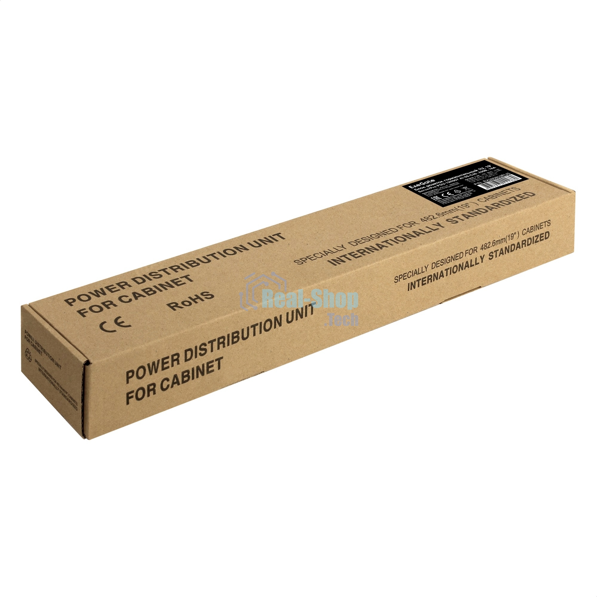 Блок розеток горизонтальный ExeGate ServerPro PDU-19H907 Al-9S-C20, 19