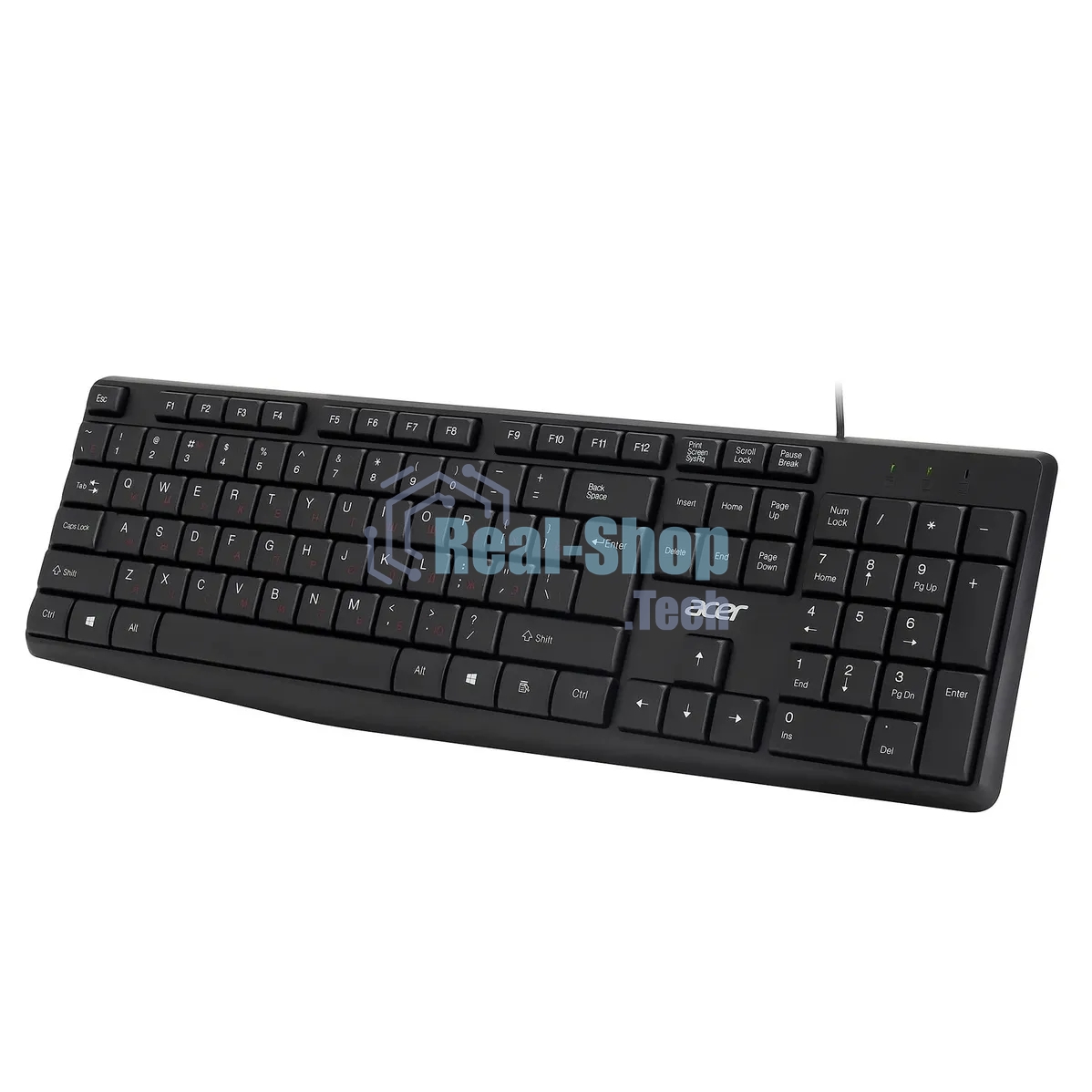 Клавиатура проводная Acer OKW121 (ZL.KBDEE.00B), USB, черный