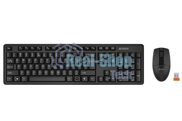 Комплект клавиатура+мышь A4Tech 3330N беспроводной, USB, 1200 DPI, чёрный