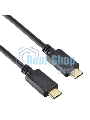 Кабель Buro PD15W USB Type-C (m) USB Type-C (m) 1м черный