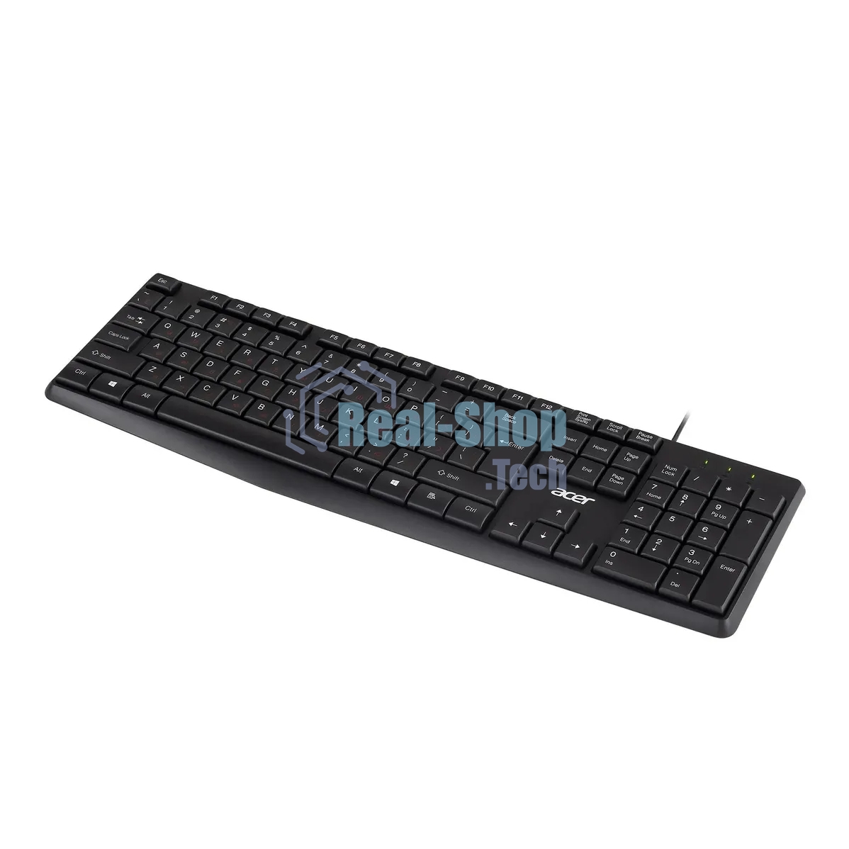 Клавиатура проводная Acer OKW121 (ZL.KBDEE.00B), USB, черный