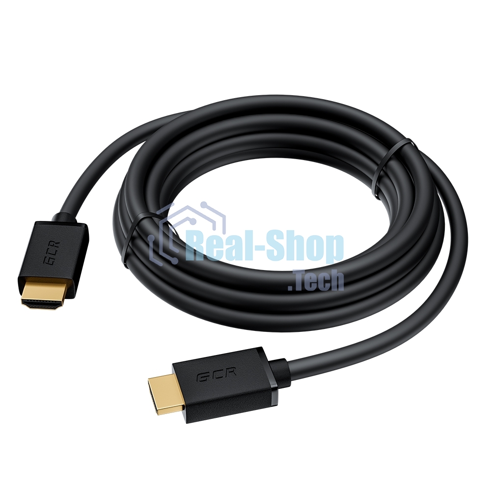 Кабель синхронизации Greenconnect GCR-55269 7.0m HDMI 2.0, XLPE, Outdoor, Ultra HD, 4K 60Hz, 18.0 Гбит/с, HDR 4:4:4, 3D, черный, 2 Х экран, армирование