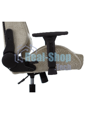 Кресло игровое Бюрократ Knight N1 Fabric бежевый Light-21, с подголов. крестовина металл