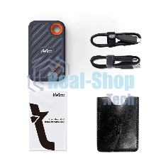 Внешний SSD Netac ZX20, 1TB, USB 3.2 Gen 2x2 Type-C, R/W 2000/1800, черный