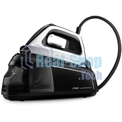 Паровая станция Ufesa LUXE STEAM GLIDE черный/серебристый, 2400 Вт, 90 г/мин, 220 г/мин, 1200 мл