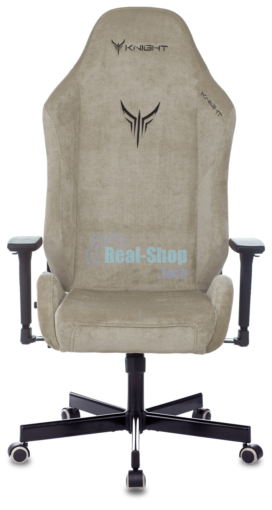 Кресло игровое Бюрократ Knight N1 Fabric бежевый Light-21, с подголов. крестовина металл