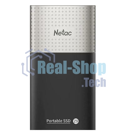 Внешний SSD Netac Z9, 2TB, USB 3.2 Gen 2 Type-C, R/W 550/480, черный